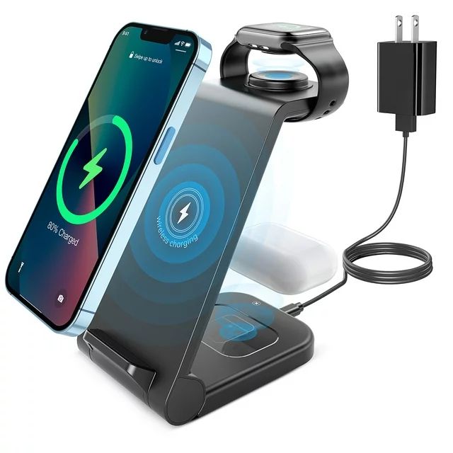 Fast Wireless Charger Station, 23W Wireless Charging Stand for iPhone 15/14/13/13 Pro/ 12/12 Pro/... | Walmart (US)