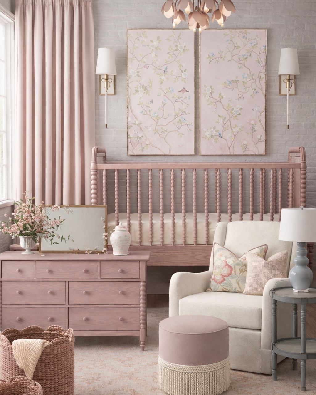 Soft blush, sweet florals, and timeless charm 💗✨

This nursery mood board is all about creating a calm, romantic space that feels classic, cozy, and effortlessly pretty. From the spindle crib to the layered pink tones, floral accents, and that turned-leg side table… every piece was chosen to feel warm, heirloom-inspired, and serene.

Perfect for a baby girl’s nursery that will grow beautifully over time 🤍

All sources are linked in my LTK for easy shopping 👇
Comment NURSERY and I’ll DM you the links 💬🛍️

#nurseryinspo #babygirlnursery #nurserydesign #ltkhome #pinknursery #classicnursery #interiormoodboard #southernhome #homedecorinspo

#LTKBaby #LTKHome #LTKKids