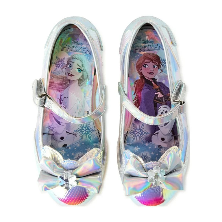 Disney Frozen Toddler Girl Low Heel Dress Up Shoes, Sizes 7-12 | Walmart (US)