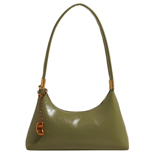 NEBIL Shoulder Bag for Women Small Vintage Shoulder Purse Handbags Retro Purse Cute Clutch Hobo Underarm Bag with 2 Straps (Green) | Amazon (US)