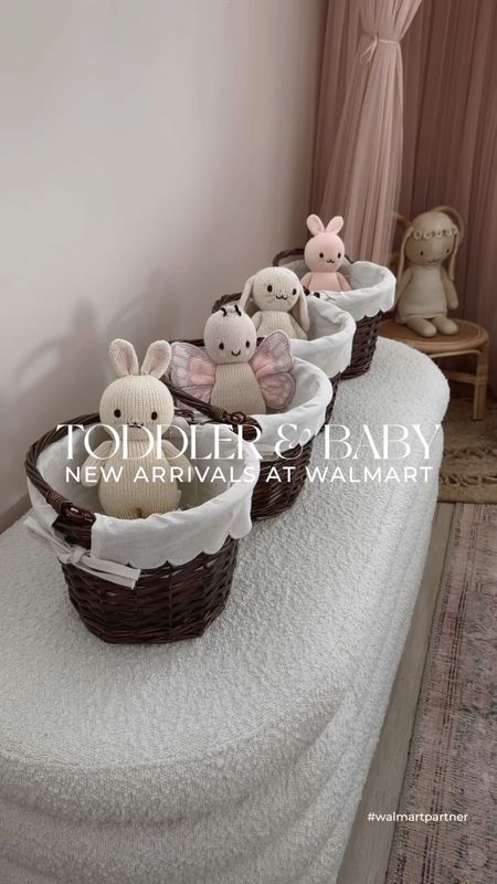 Toddler and baby spring outfits from @walmartfashion. These adorable outfits and separates start at just $10 and are perfect for Easter gifts 🐇 + linking these sweet baskets under $8 (these are the smaller ones - they also have a large one) #walmartpartner 

#LTKfamily #LTKbaby #LTKSeasonal