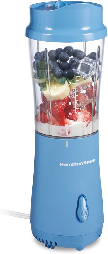 Hamilton Beach Portable Blender for Shakes and Smoothies, 14 Oz BPA Free Travel Cup & Lid, Durabl... | Amazon (US)