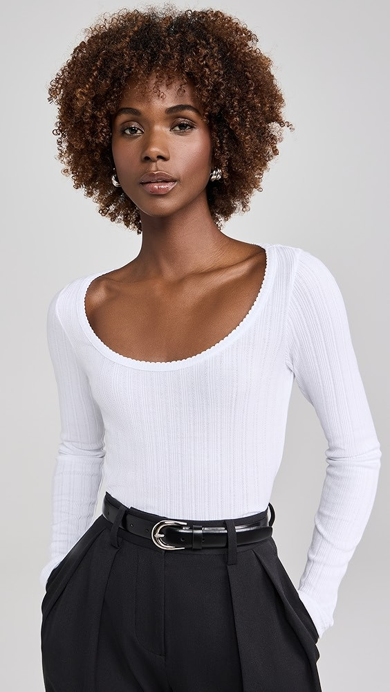 Madewell Pointelle Tee | Shopbop | Shopbop