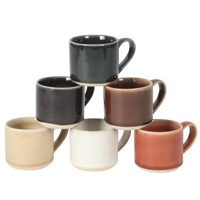 Mr. Coffee Espresso Whims 4-ounce Reactive Glaze Espresso Cup Set of 6 | Target