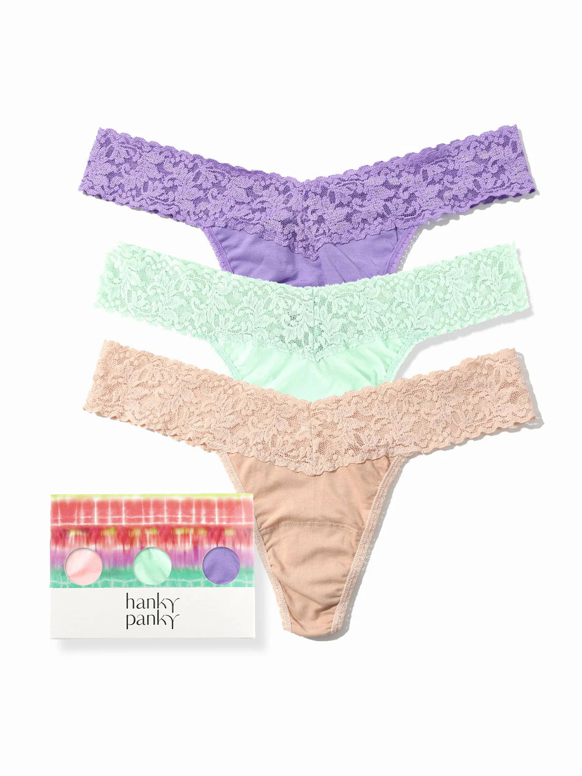 3 Pack Supima® Cotton Original Rise Thongs Spring Hues | Hanky Panky