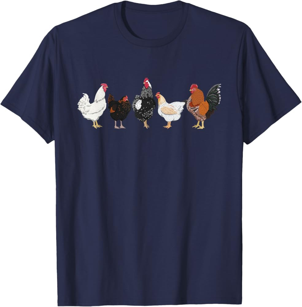 Farm Chickens - Chicken Lover Poultry Owner Rancher Farmer T-Shirt | Amazon (US)