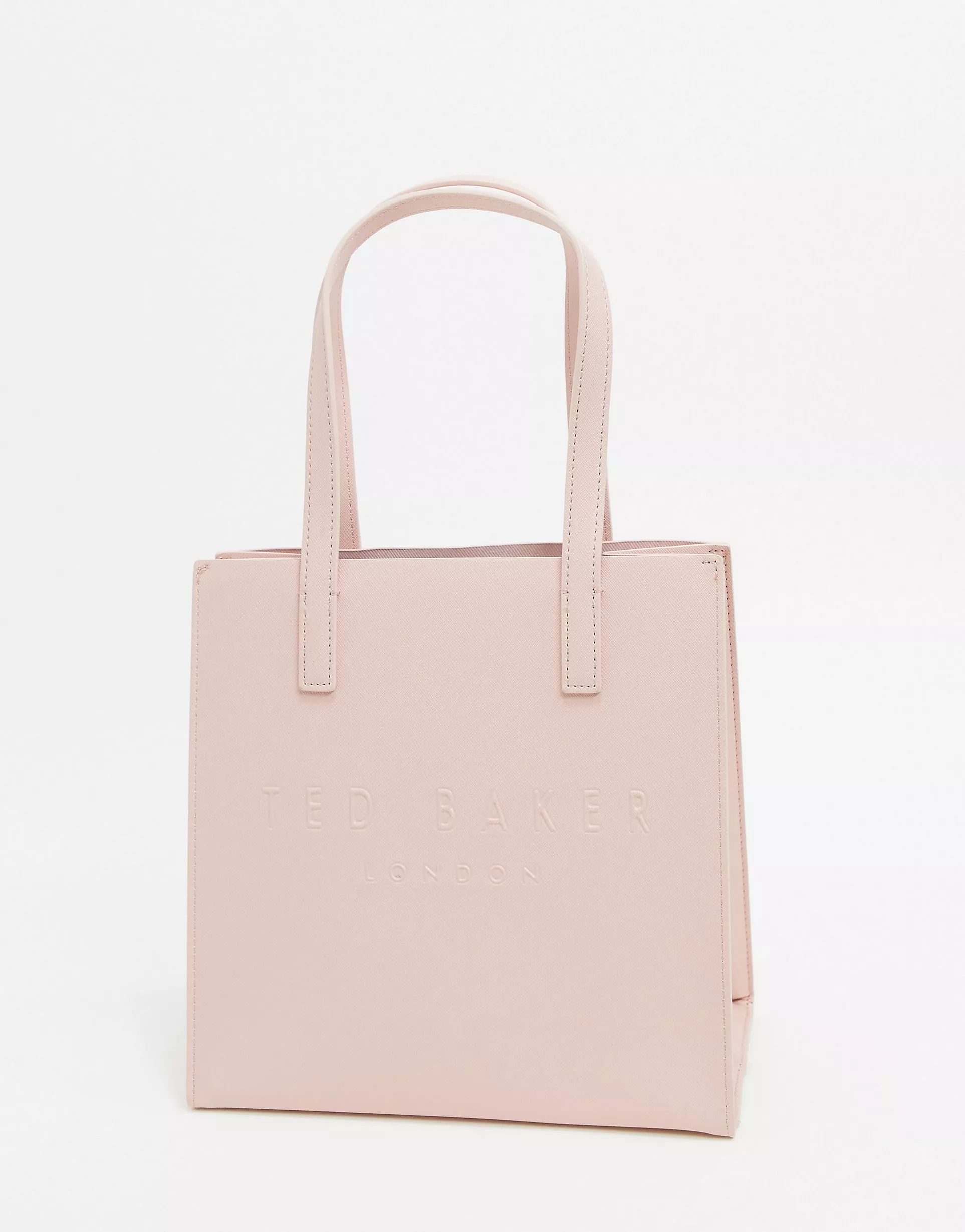 Ted Baker seacon crosshatch small icon bag in pink | ASOS (Global)