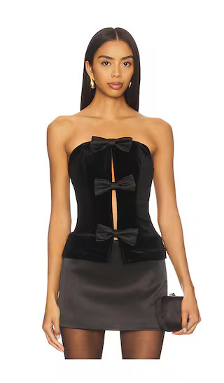 Mariah Strapless Top in Black | Revolve Clothing (Global)