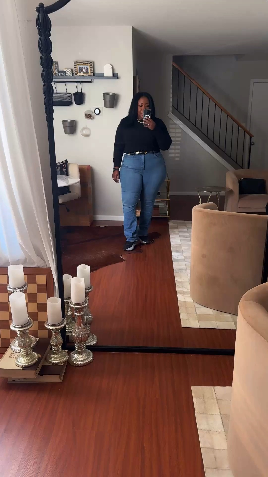 I think I found my new favorite plus-size jeans! These boot cut jeans (wearing a 16) are from NYNJ, and I love the fit. The top is from Banana Republic, and I got it for under $15.

My gold hoops are from Sezane, and I love that they don’t have an earring back, which makes it super easy to keep up with. 

My work bag is from Coach Outlet, it can hold everything I need. Plus, it has two built-in straps and an area to connect a larger travel strap.


#LTKPlusSize #LTKOver40 #LTKFindsUnder50