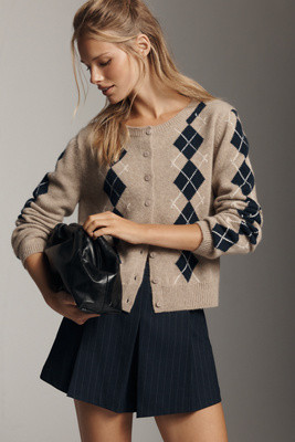 Reformation Clara Cashmere Crew Cardigan Sweater | Anthropologie (US)