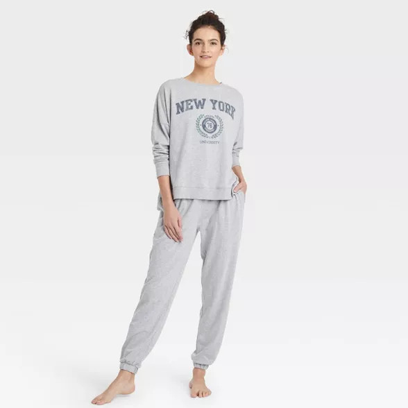Women's French Terry Lounge Sweatshirt - Colsie™ Gray | Target