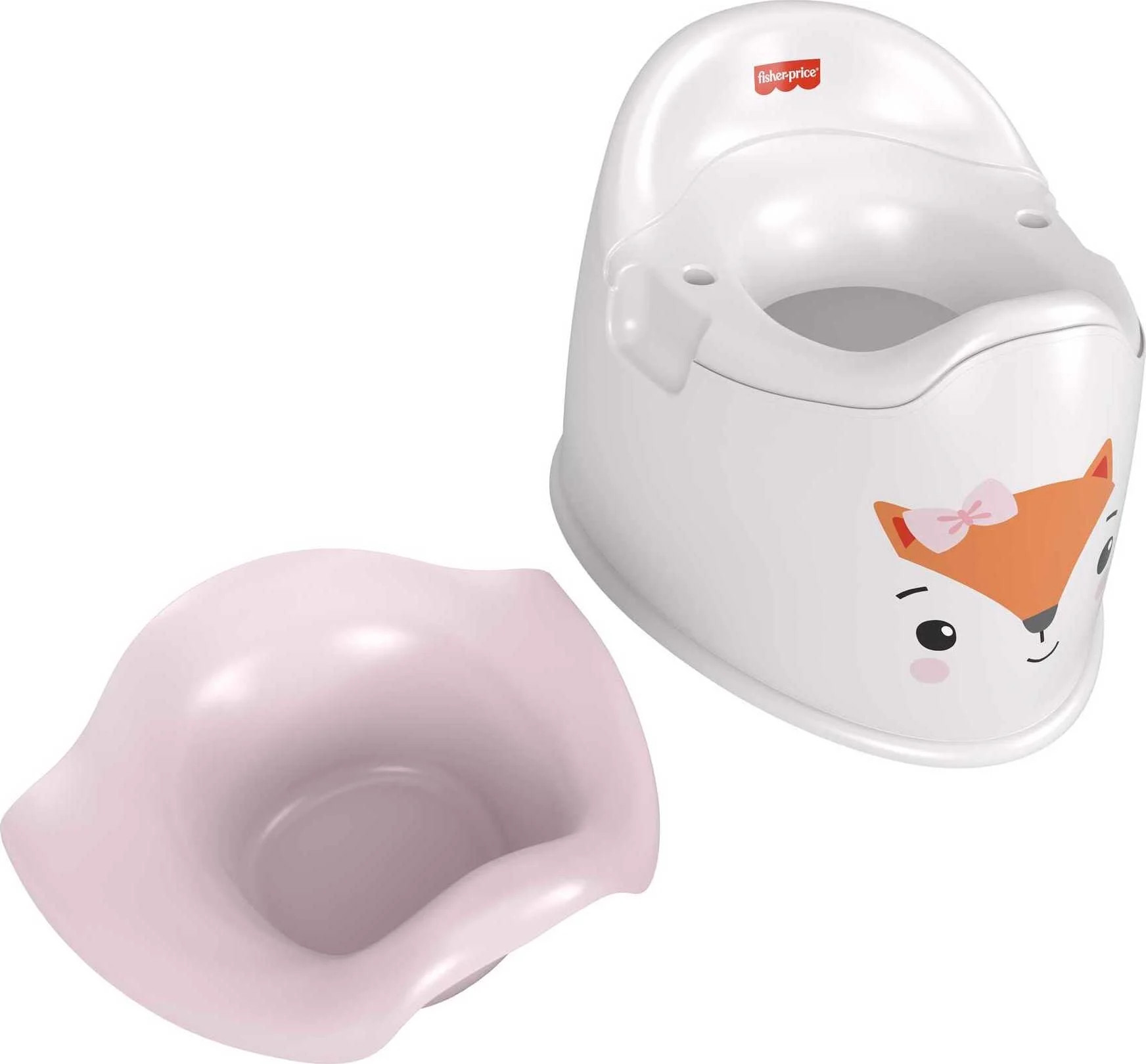 Fisher-Price Friendly Fox Potty Toddler Toilet Training Chair with Removable Bowl, 2 pieces | Walmart (US)