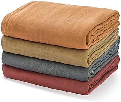 Momcozy Muslin Swaddle Blankets, Soft Silky Baby Blankets for Baby Boys & Girls, 4-Pack Breathabl... | Amazon (US)