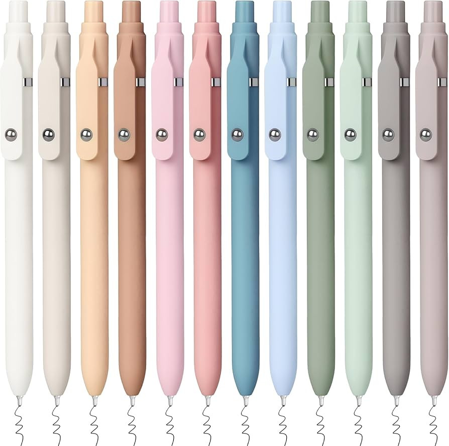 Sooez Ballpoint Pens Retractable, 12 Pack Black Pens ballpoint with Comfort Grip, Smooth Writing ... | Amazon (US)