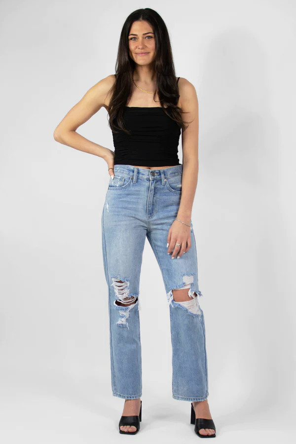 Highland Jeans in Light Wash | Grey Bandit