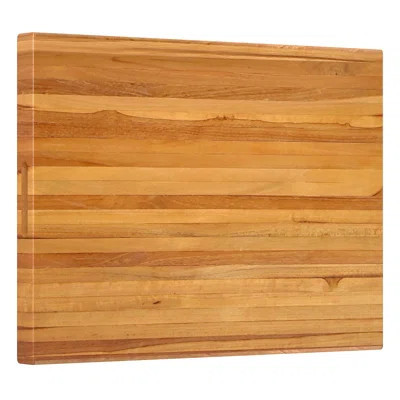 Teak Wood Cutting Board Extra Large 24" Reversible Cutting Board With Handle | Wayfair North America