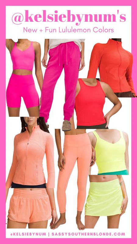 Lululemon. Activewear. Athleisure. Workout tank. Biker short. Leggings. Tank top. Color block  

#LTKfit #LTKstyletip #LTKunder100