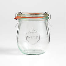 Weck 7.4-oz. Glass Tulip Jar + Reviews | Crate & Barrel | Crate & Barrel