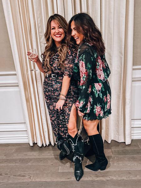 Cocktail party dresses- midsize fashion wedding guest dresses 
My long stretchy midi dress is an large as a size 14 
Nina’s short cocktail dress is a size 14 
Boots tts 
Wedding guest dress 

#LTKwedding #LTKCon #LTKcurves