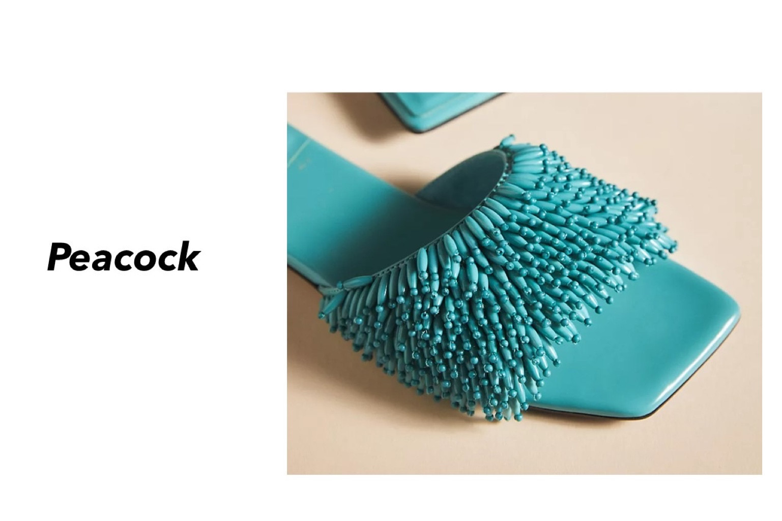 Jeffrey Campbell Beaded Sandals in ‘Turquoise’ from Anthropologie 

Peacock

#LTKFind