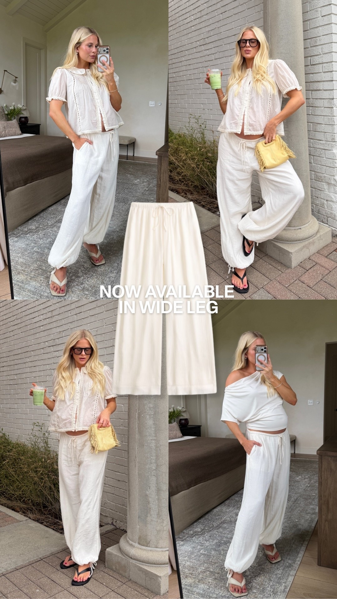Code AFKATHLEEN for 15% off! Your fave AF pants now available in a wide leg version! #kathleenpost

Summer pants, spring transition, spring outfit 2026