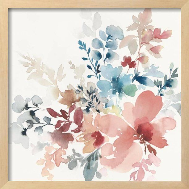 Better Homes & Gardens Wildflower Bouquet Framed Wall Print 16x16 - Walmart.com | Walmart (US)