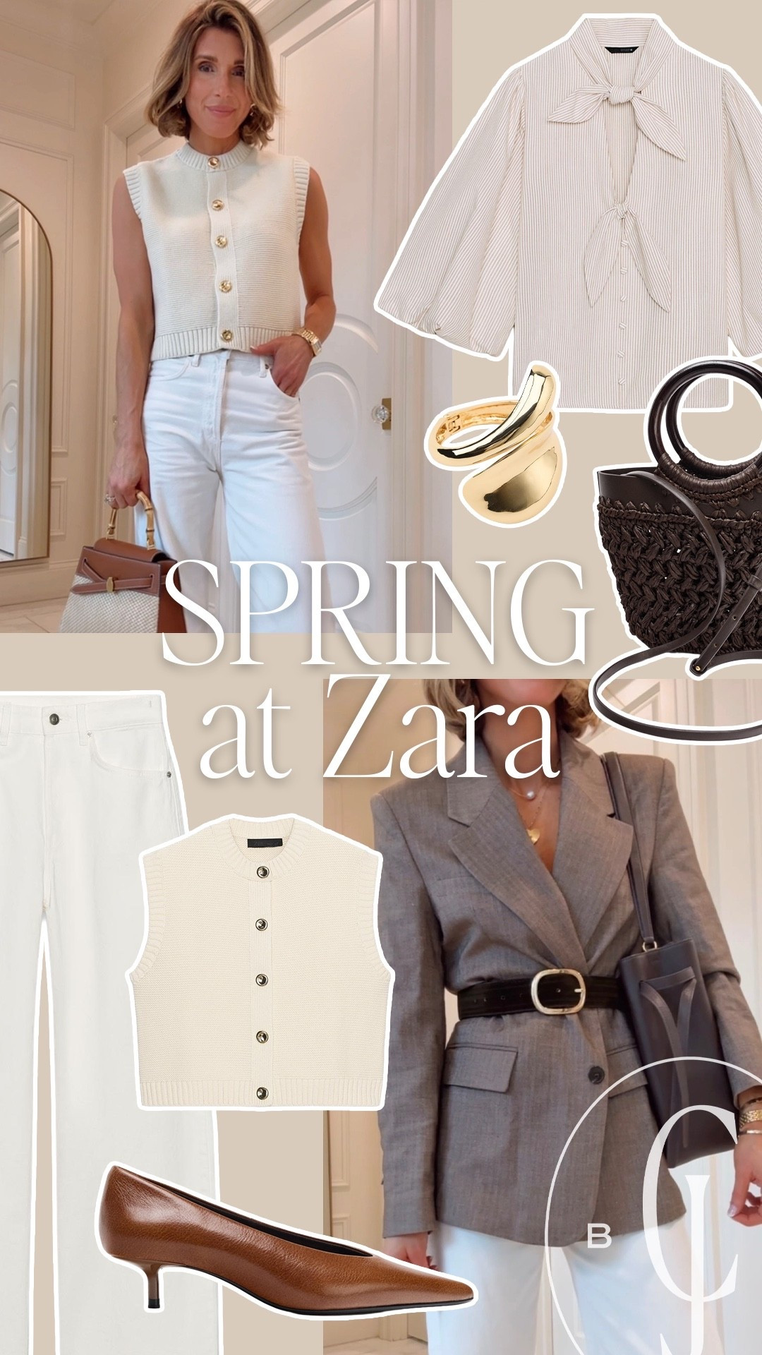 Spring @Zara finds just dropped 🤍

Loving these fresh neutrals and easy everyday pieces.
Sizing for reference: 5’7” | small in tops | 2/25 in bottoms.

#LTKootd