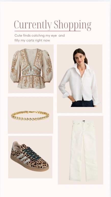 Currently Shopping

White shirt, Farm Rio, leopard, sneakers, tennis bracelet



#LTKSaleAlert
