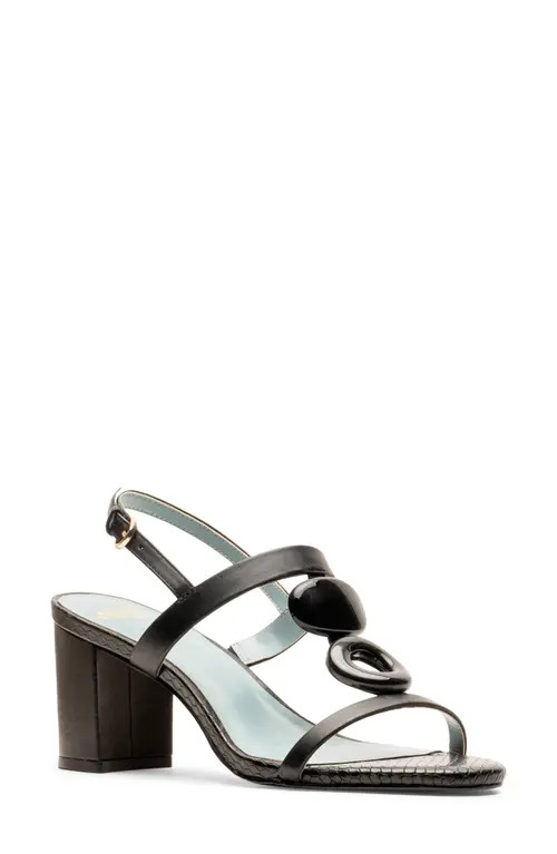 Frances Valentine Bianca Slingback Sandal in Black at Nordstrom, Size 11 | Nordstrom