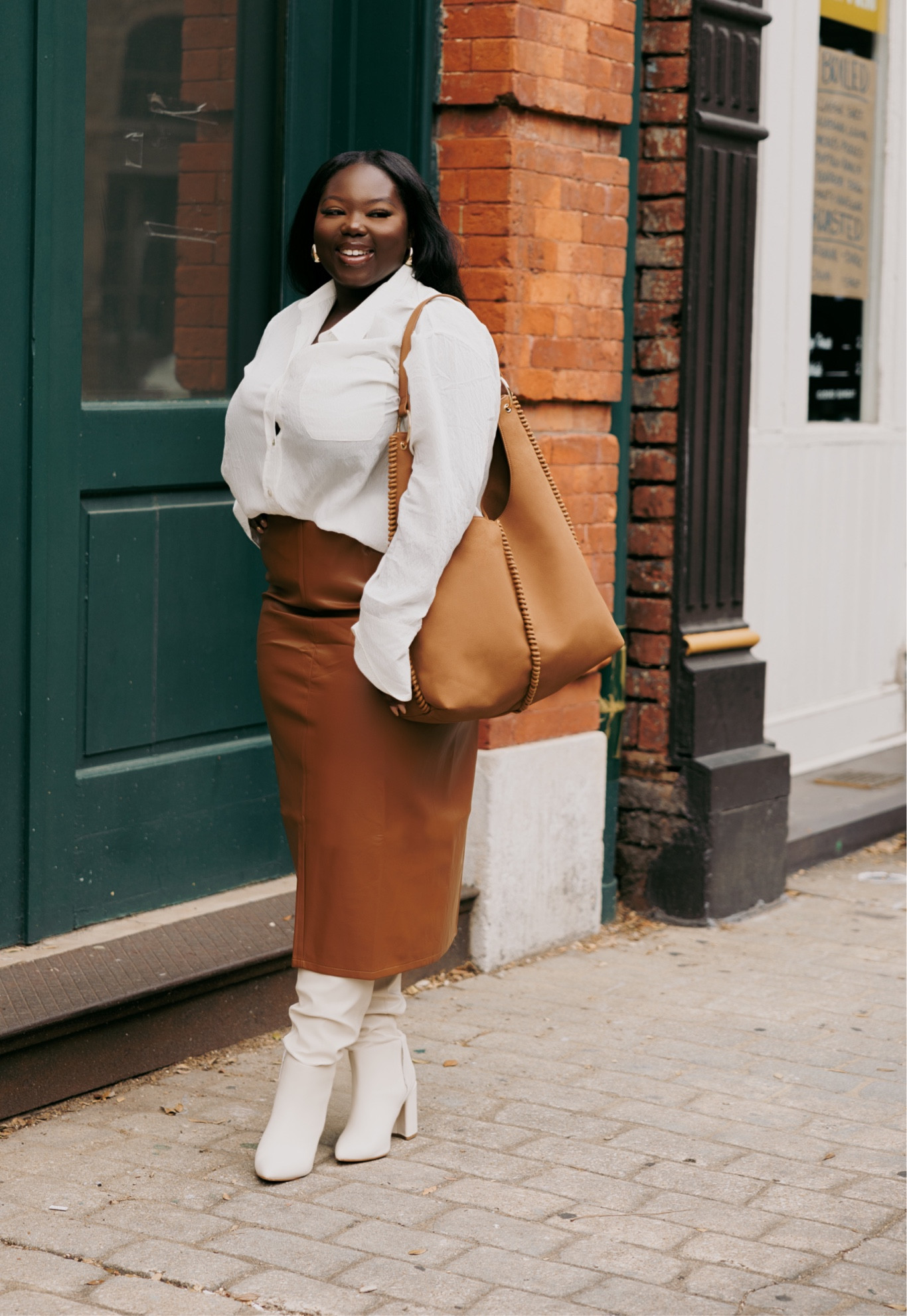 Faux leather maxi skirt and boots ✨

#LTKSeasonal #LTKfindsunder100 #LTKHoliday