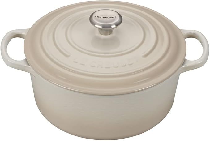 Le Creuset 7 1/4 Qt. Signature Round Dutch Oven w/Additional Engraved Personalized Stainless Stee... | Amazon (US)