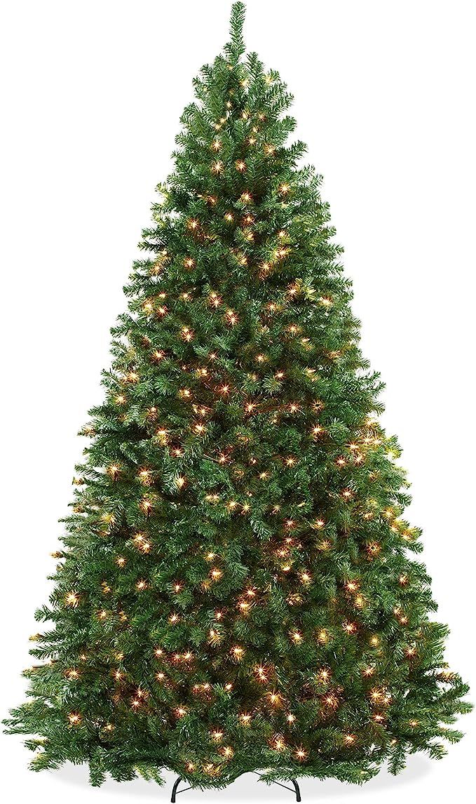 Casafield 6.5FT Realistic Pre-Lit Green Spruce Artificial Holiday Christmas Tree with Sturdy Met... | Amazon (US)