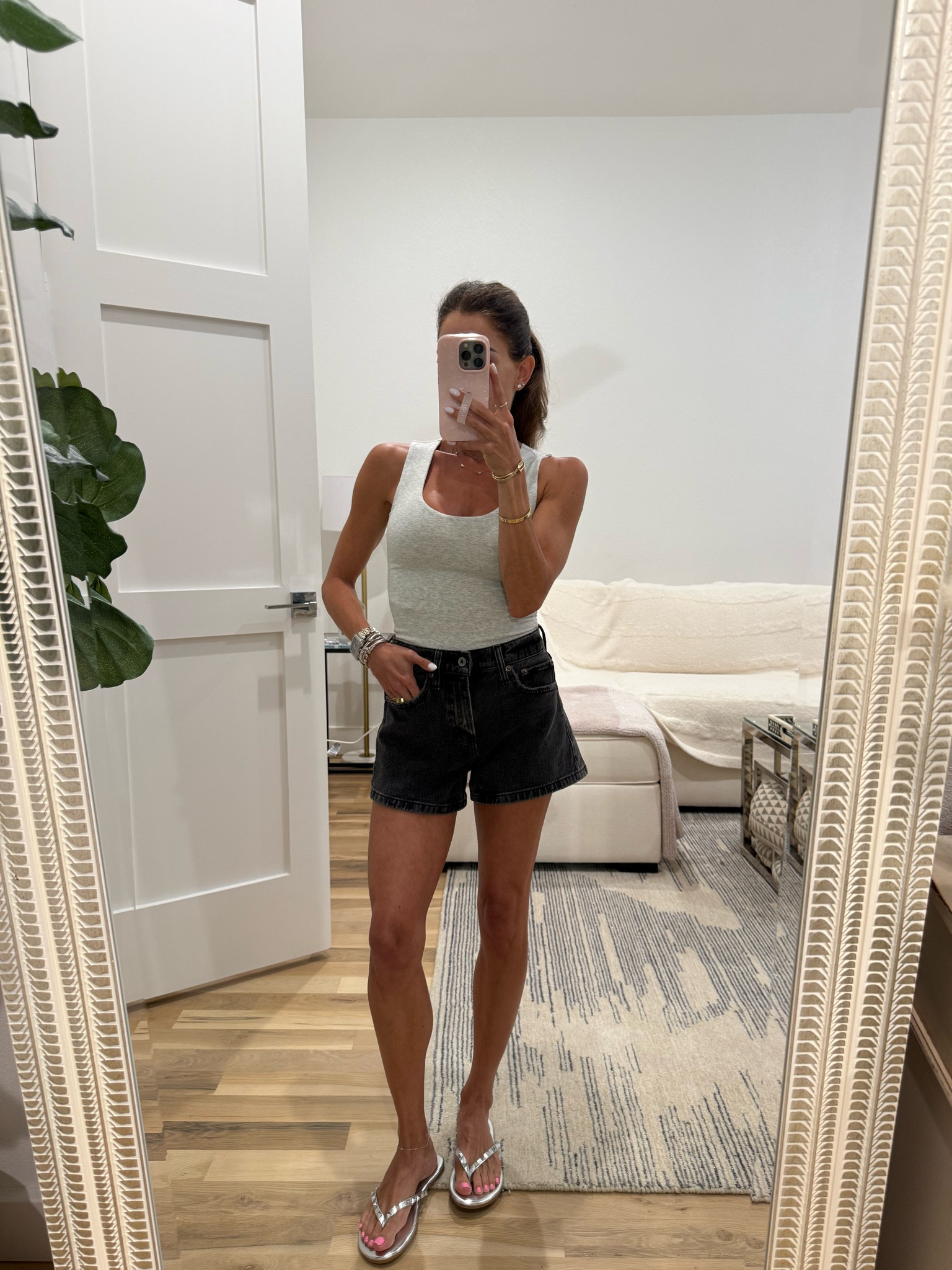 Love the fit of these denim shorts size 23 on sale