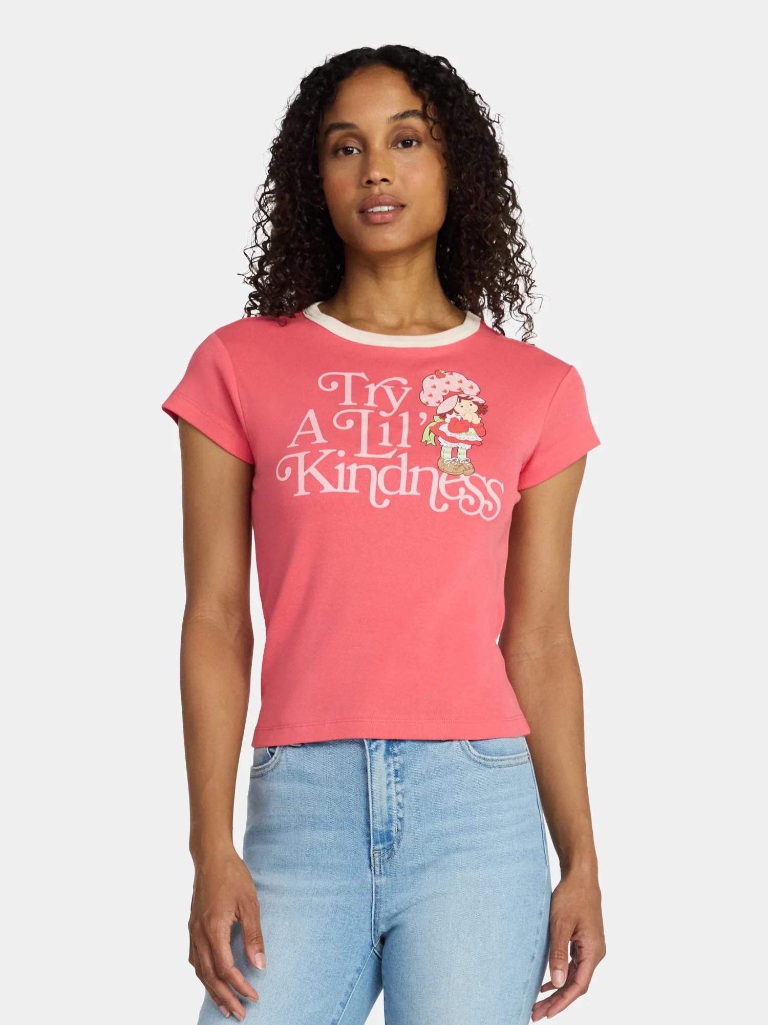 Strawberry Shortcake, Junior's Graphic T-Shirt, Lil Kindness, Sizes XXS-XXL | Walmart (US)