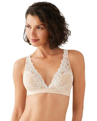 Women's Wacoal Embrace Lace Soft Cup Bra in Neutral size 32 | Soma | SOMA