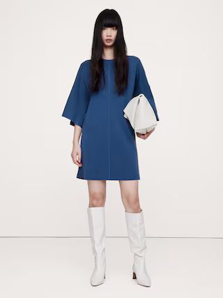 Merino Flutter-Sleeve Mini Sweater Dress | Banana Republic (US)