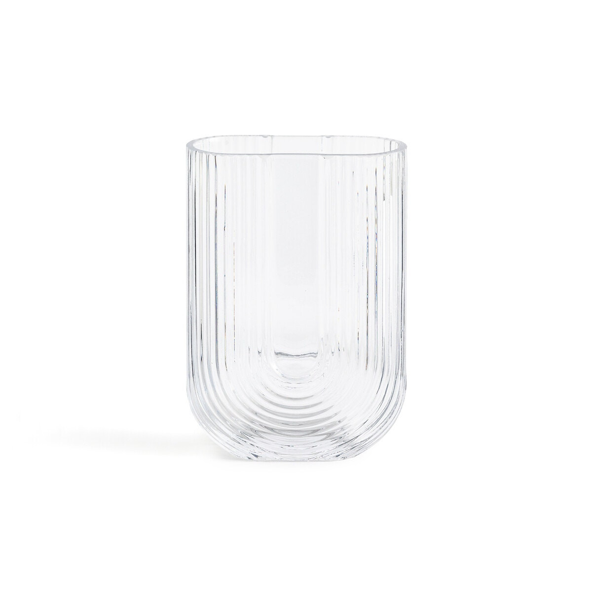 Vase en verre strié H23,5 cm, Glasbo | La Redoute (FR)