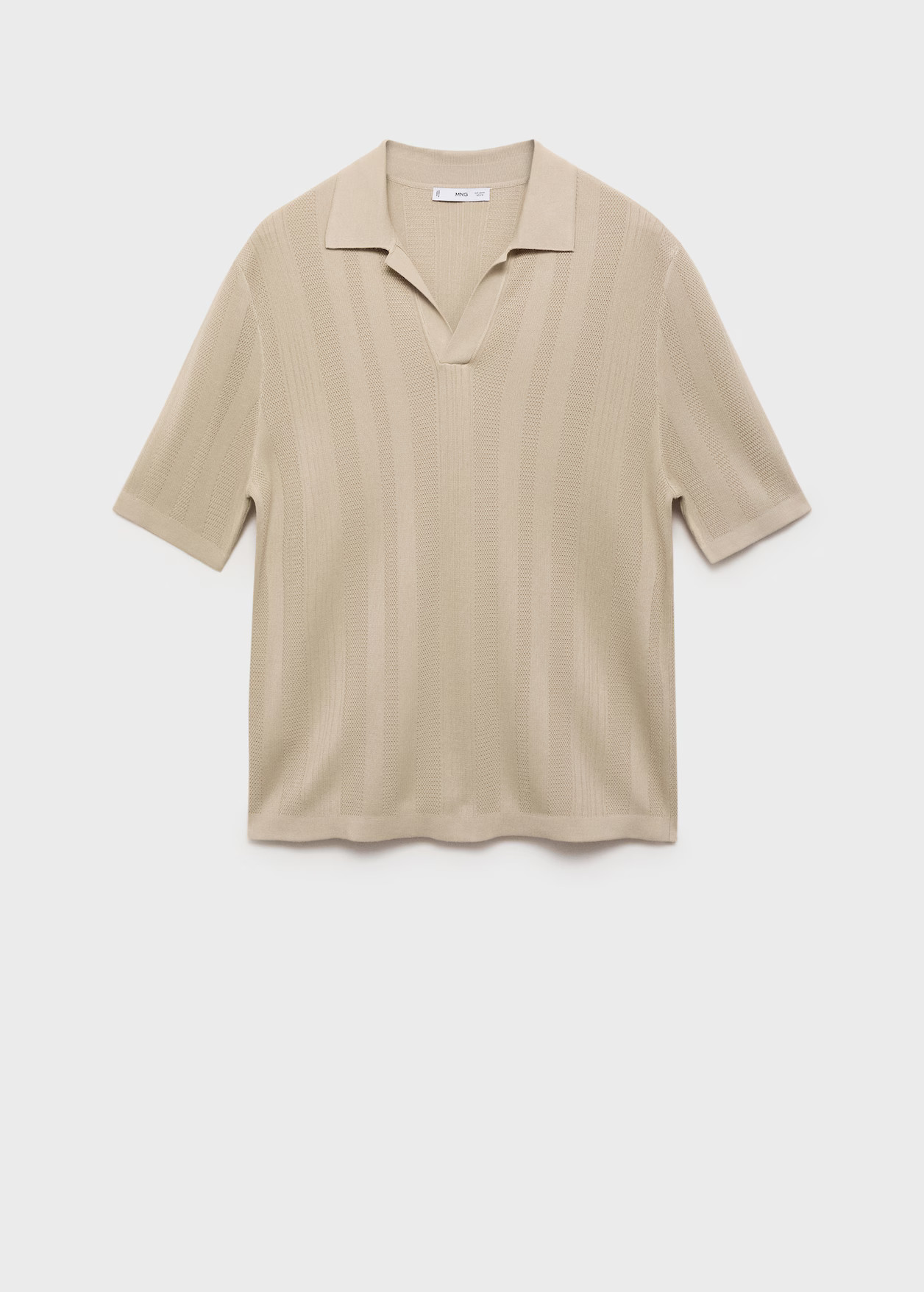 Ribbed knit polo shirt - Men | MANGO USA | Mango (US/MX/AU)