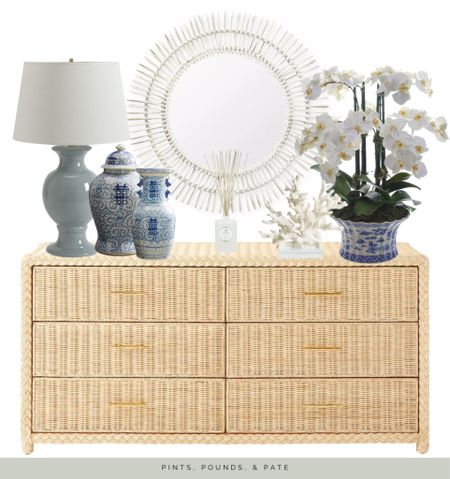 Grand Millennial, traditional home decor. Console table from Serena and Lilly with chinoiserie accents 

#LTKhome