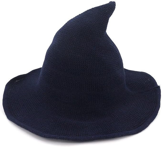 ICYANG Women Wool Sharp Pointed Witch Hat for Halloween Christmas Costume Party, Modern Large Wid... | Amazon (US)