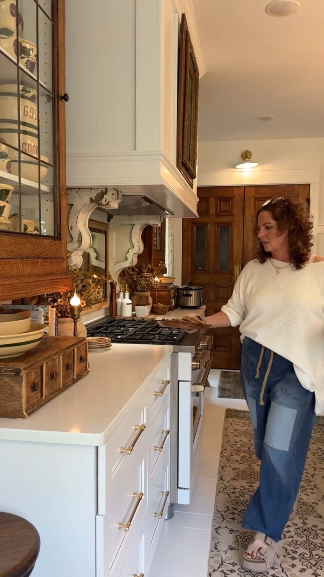 These faux pumpkin cookies come out every year. They are a staple in our Fall home decor. Also, take a peek at the new patchwork barrel jeans I just got. The details, down to the pull strings, are so adorable! 

#LTKSeasonal #LTKMidsize #LTKHome