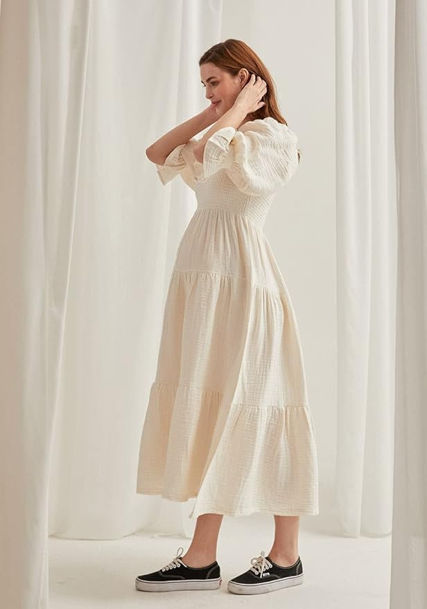 NOTHING FITS BUT Women’s Cotton Modal Kiko Pregnancy Maternity Dress, Casual Floral Maxi Matern... | Amazon (US)