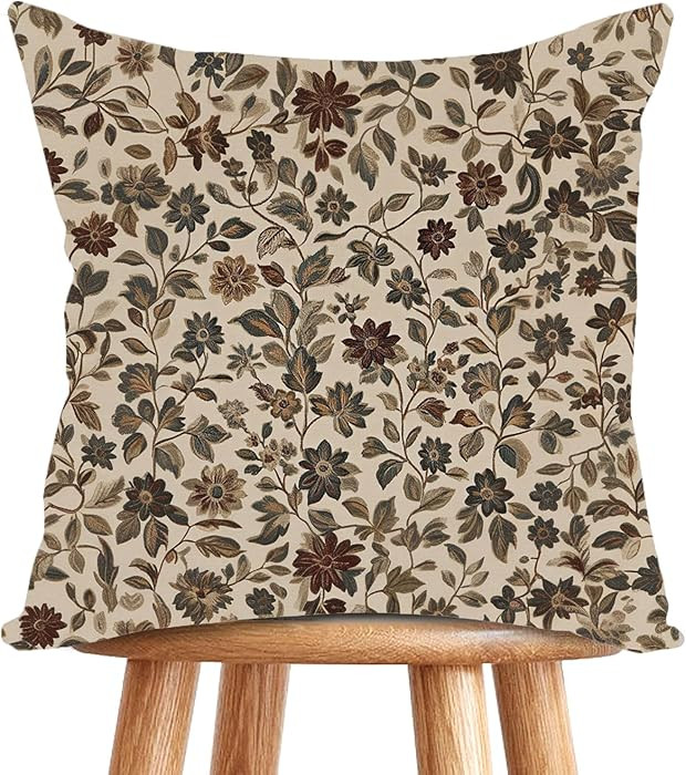 YOU FOUND ME William Morris Abstract Vintage Floral Velvet Design Throw Pillow Covers Home Decor,... | Amazon (US)