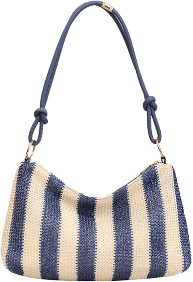 Straw Bags for Women, Summer Straw Shoulder Bag Trendy Straw Purses and Handbags | Amazon (US)