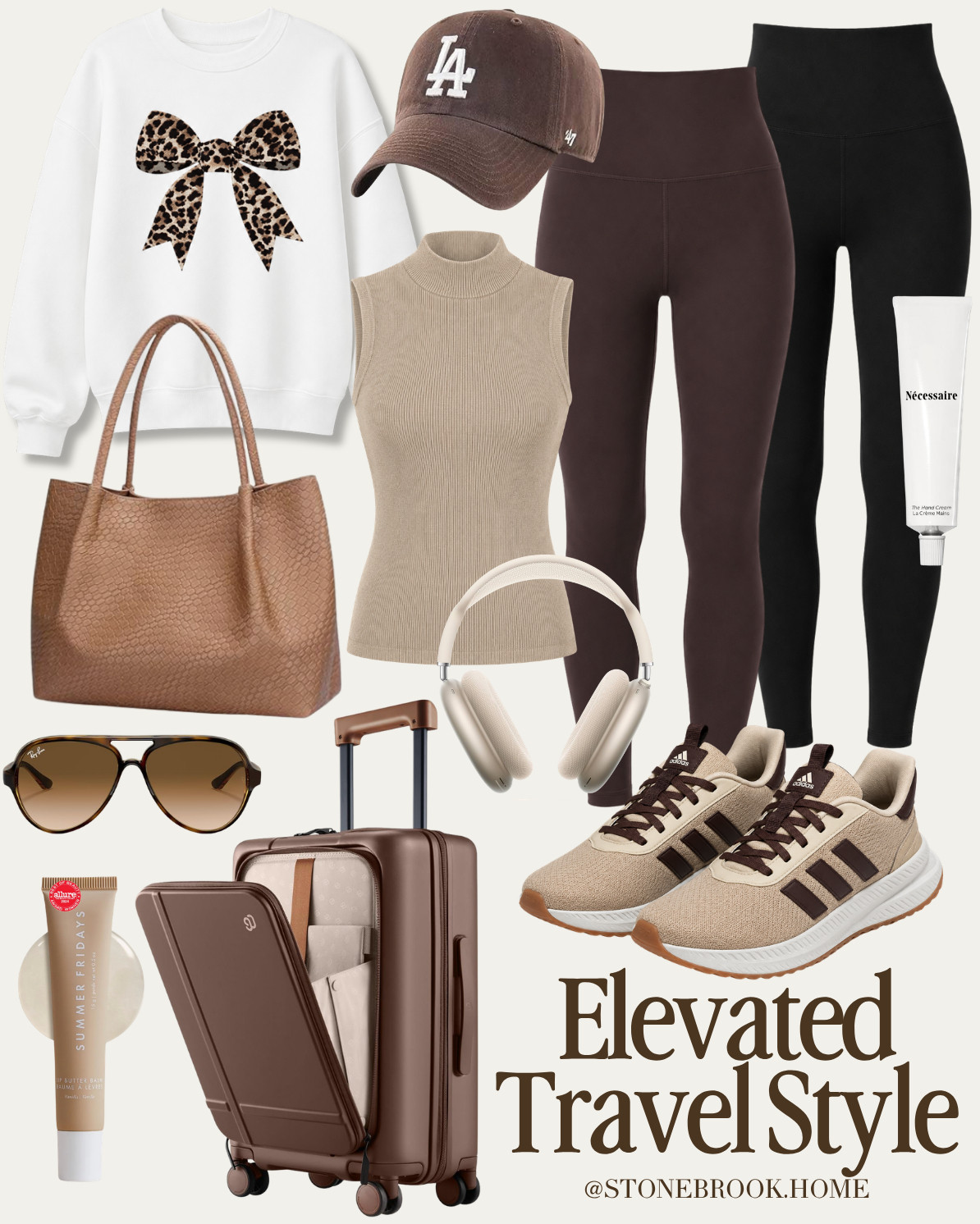Airport Outfit, Travel Outfit, Neutral Travel Style, Airport Fashion, Elevated Travel Outfit, Carry On Essentials, Travel Capsule Wardrobe, Neutral Capsule Wardrobe, Long Travel Coat, Mock Neck Sweater, Graphic Sweatshirt, Comfortable Travel Outfit, Leather Tote Bag, Travel Sneakers, Everyday Basics, Casual Travel Style, Coffee Run Outfit, Minimalist Fashion, Effortless Travel Style, Neutral Outfit Ideas 

 #LTKgrwm #LTKootd #LTKSeasonal