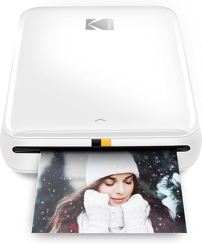 KODAK Step Wireless Mobile Photo Mini Color Printer (White) Compatible w/ iOS & Android, NFC & Bl... | Amazon (US)
