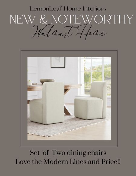 New dining chairs from Walmart home. Come in many fabric choices and are so modern and fabulous 



#LTKsalealert #LTKhome #LTKstyletip