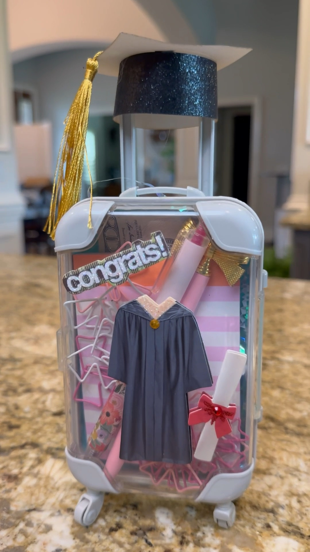 Say hello to the cutest high school graduation gift idea: a mini suitcase packed with all the essentials for their next chapter—including money (but make it ✨aesthetic✨). 

I used different denominations to spell out 2025, added adorable office goodies like bow-shaped paper clips, pastel sticky notes, pretty pens, and of course, a tiny cap & gown moment!

Perfect for grads who are ready to roll into their future in style!

Let’s be honest—who wouldn’t want to “travel” into adulthood with a suitcase full of love (and cash)?



#GraduationGift #GradGiftIdea #ClassOf2025 #CreativeGifting #HighSchoolGrad #GradSeason #GraduationInspo #GiftIdea #GiftForHer #MiniSuitcaseGift #MoneyGiftIdea #TravelInStyle #GradCapCutie #ShopThisPost #CuteGradGift #graduationaesthetic 

#LTKFamily #LTKKids #LTKParties