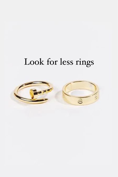 Look for less rings 

#LTKunder50 #LTKunder100