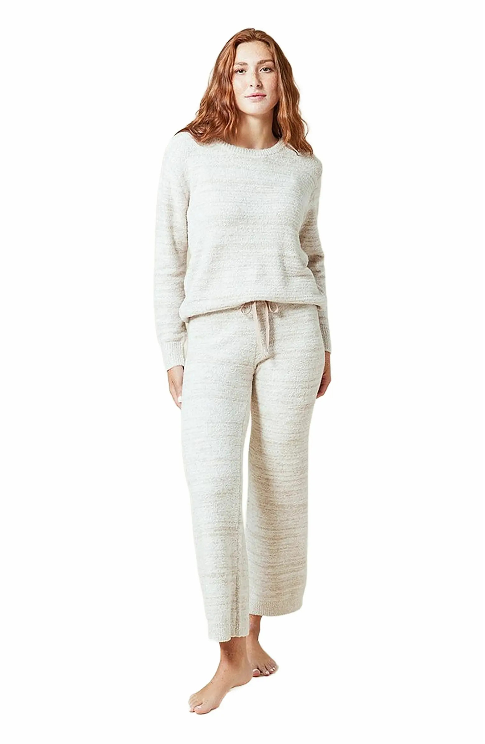 Heather Marshmallow Crew Neck Lounge Set | Nordstrom